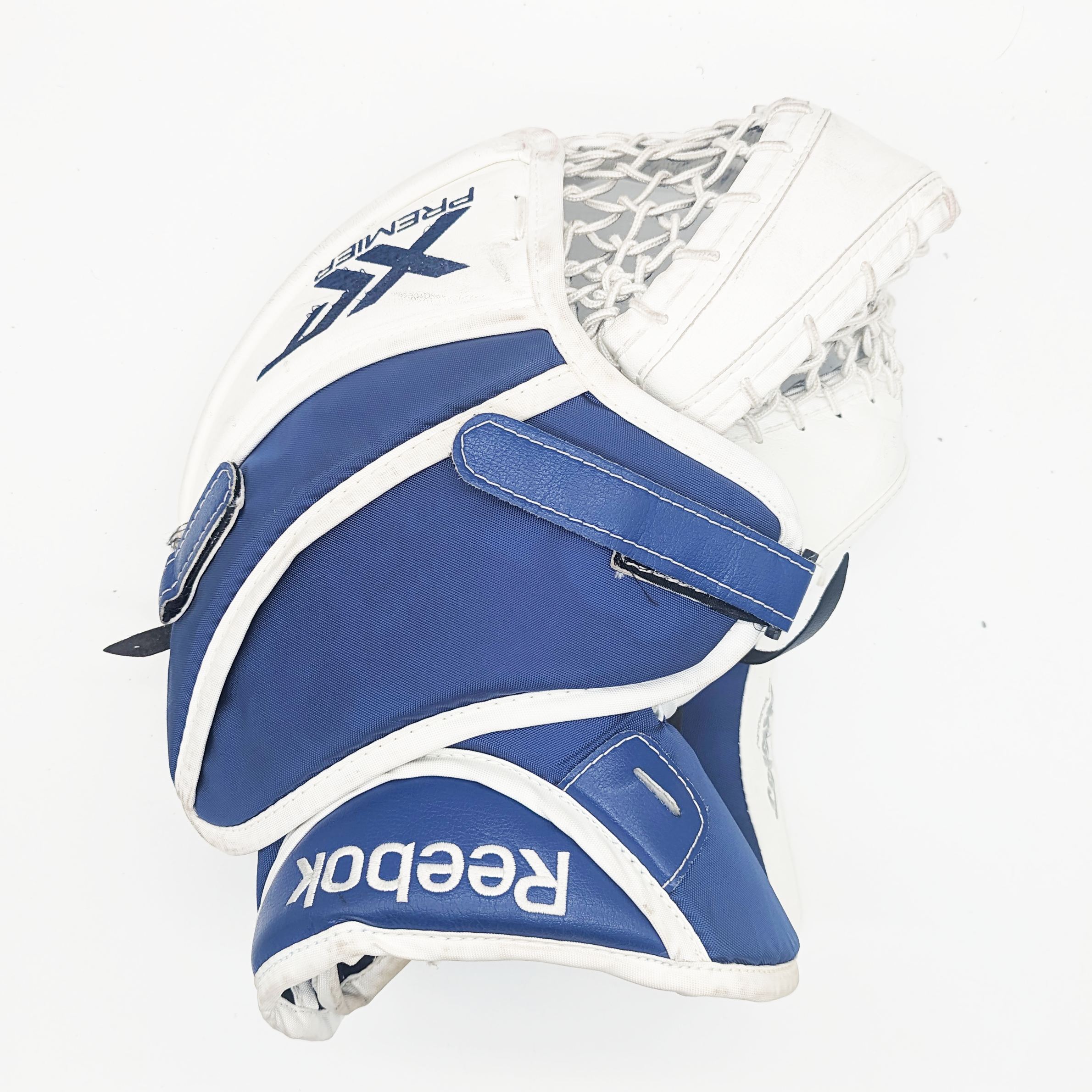 Reebok XLT - Ensemble de gardien de but Pro Stock d'occasion (blanc/bleu)